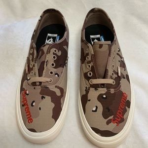 Handmade VANS x SUPREME camo shoes